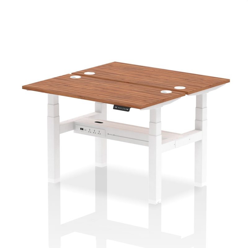 Air Back-to-Back Slimline Height Adjustable Bench Desk - 2 Person - Image 15