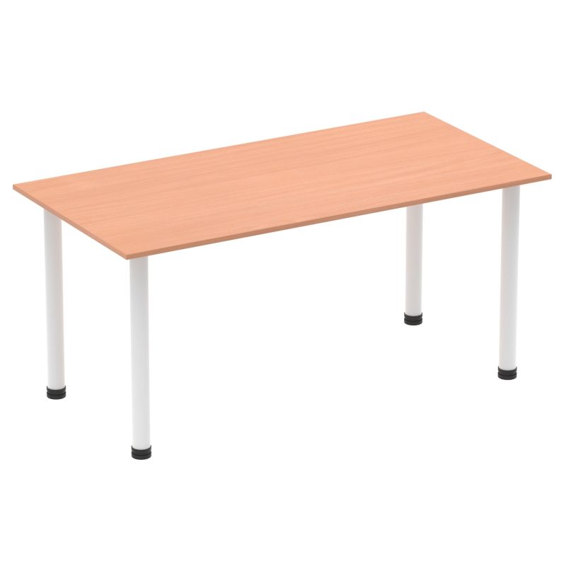 Impulse 1600mm Straight Table With Post Leg - Image 5