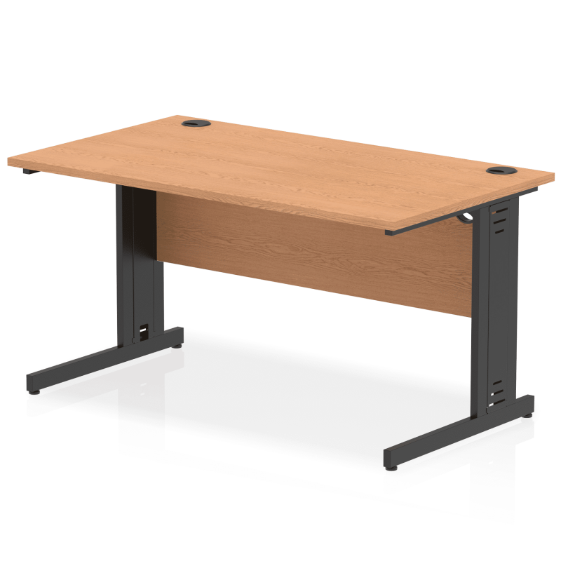 Impulse 1400mm Straight Desk Cable Managed Leg - Image 109