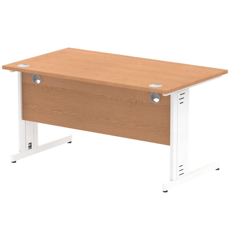 Impulse 1400mm Straight Desk Cable Managed Leg - Image 99