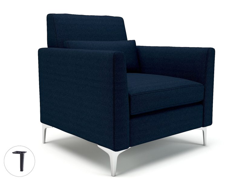 Roselle 90cm Wide Armchair in Camira Era Fabric - Image 28