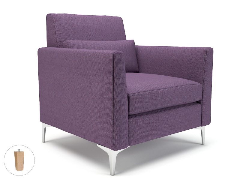 Roselle 90cm Wide Armchair in Camira Era Fabric - Image 94