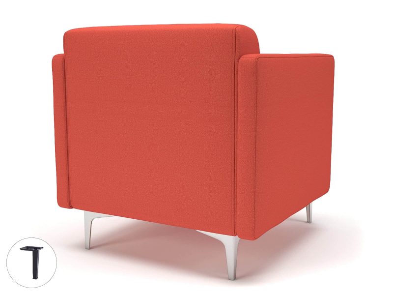 Napa Slim Arm 75cm Wide Armchair in Warwick Dolly Fabric - Image 54