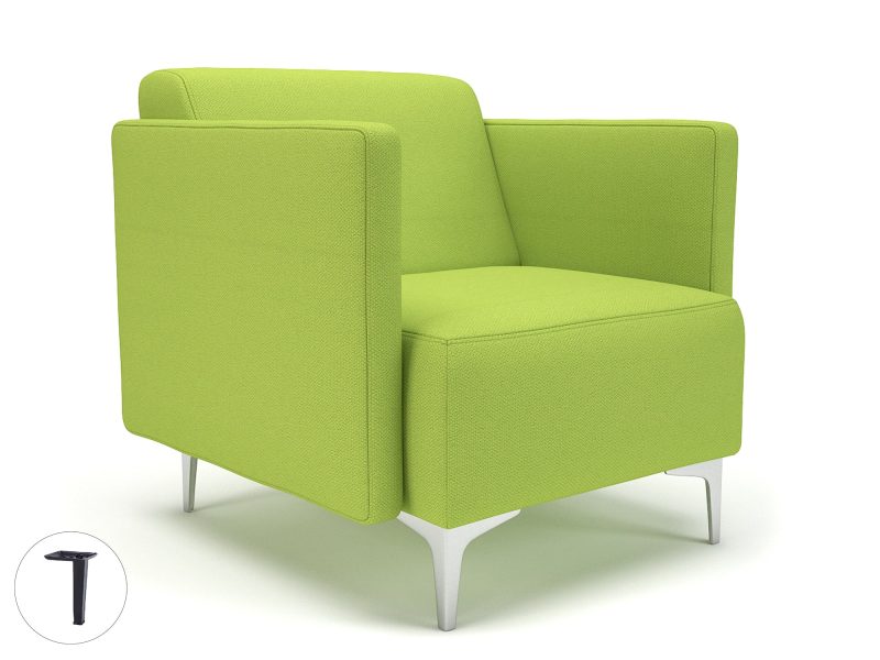 Napa Slim Arm 75cm Wide Armchair in Camira Era Fabric - Image 64