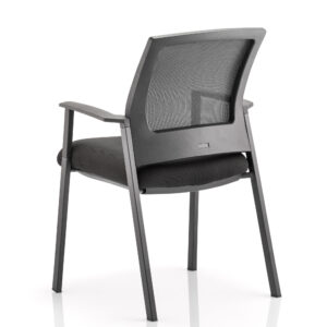 Metro Medium Mesh Back Stacking Visitor Chair with Arms - Image 3