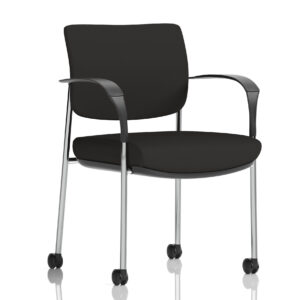 Brunswick Deluxe Medium Back Visitor Office Chair with Arms with Castors - Image 49