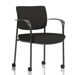 Brunswick Deluxe Medium Back Visitor Office Chair with Arms with Castors - Image 50
