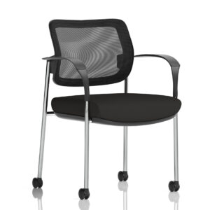 Brunswick Deluxe Medium Back Visitor Office Chair with Arms with Castors - Image 51