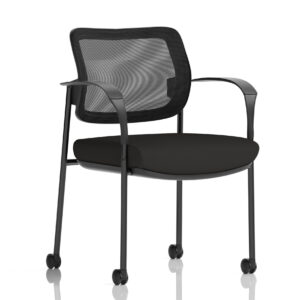 Brunswick Deluxe Medium Back Visitor Office Chair with Arms with Castors - Image 52