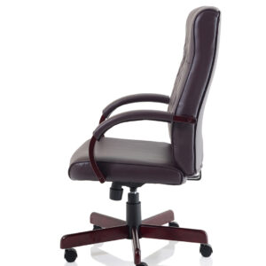 Chesterfield High Back Leather Executive Office Chair with Arms - Image 12