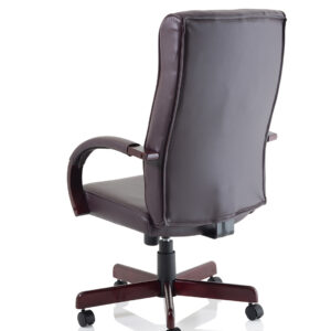 Chesterfield High Back Leather Executive Office Chair with Arms - Image 13