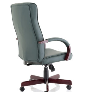 Chesterfield High Back Leather Executive Office Chair with Arms - Image 23