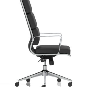 Savoy High Back Executive Black Leather Office Chair with Arms - Image 8