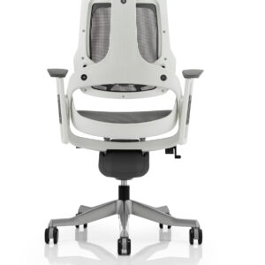 Zure High Back White Shell Executive Office Chair with Arms - Image 4