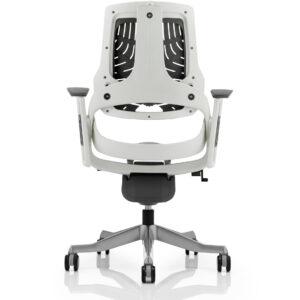 Zure High Back White Shell Executive Office Chair with Arms - Image 9