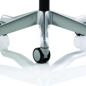 Zure High Back White Shell Executive Office Chair with Arms - Image 18