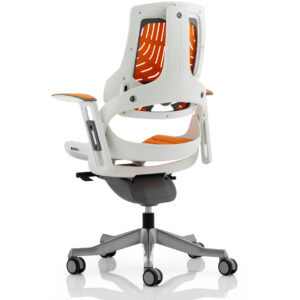 Zure High Back White Shell Executive Office Chair with Arms - Image 21
