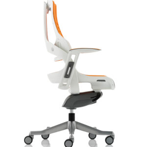 Zure High Back White Shell Executive Office Chair with Arms - Image 23