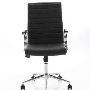 Ezra Medium Back Leather Executive Office Chair with Arms - Image 2