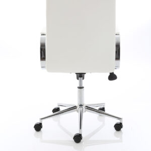 Ezra Medium Back Leather Executive Office Chair with Arms - Image 16
