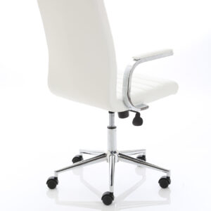 Ezra Medium Back Leather Executive Office Chair with Arms - Image 17