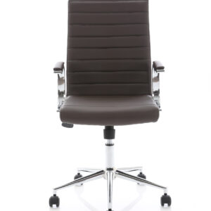 Ezra Medium Back Leather Executive Office Chair with Arms - Image 29