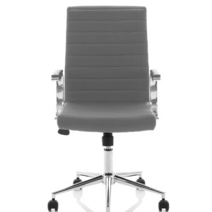 Ezra Medium Back Leather Executive Office Chair with Arms - Image 43