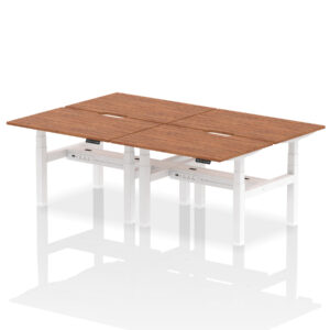 Air Back-to-Back Scalloped Edge Height Adjustable Bench Desk - 4 Person - Image 15