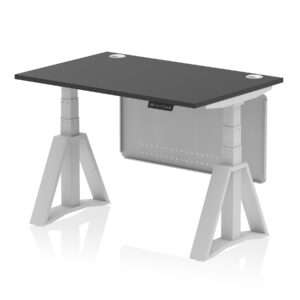Air Height Adjustable Desk With Cable Ports With Steel Modesty Panel With Piste Foot - Image 74