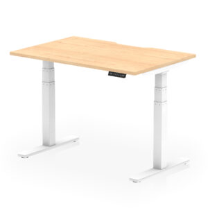 Air Scalloped Edge Height Adjustable Office Desk - Image 9