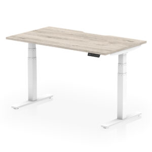 Air Scalloped Edge Height Adjustable Office Desk - Image 24