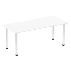 Impulse 1800mm Straight Table With Post Leg - Image 28