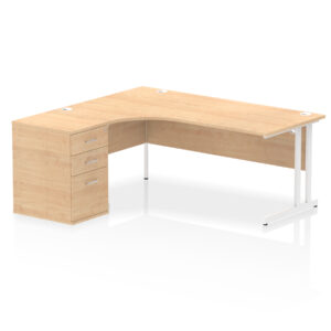Impulse 1800mm Cantilever Left Crescent Desk Workstation - Image 15