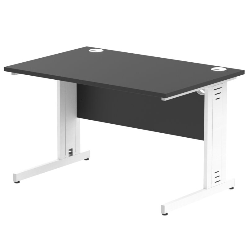 Impulse 1200mm Straight Desk Cable Managed Leg - Image 98