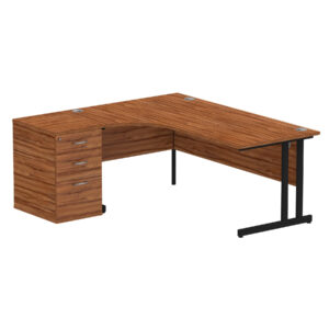 Impulse 1800mm Cantilever Left Crescent Desk Workstation - Image 25