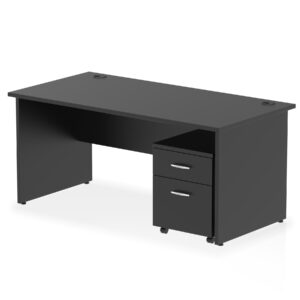 Impulse Panel End Straight Desk With Mobile Pedestal - Image 53