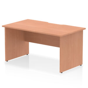 Impulse Scalloped Edge 1400mm Straight Desk Panel End Leg - Image 2