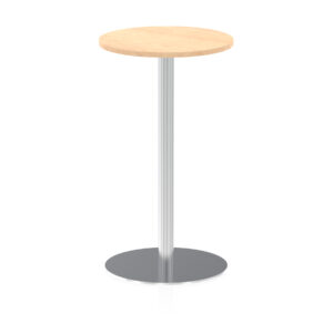 Italia Round Poseur Table Silver Leg - Image 10
