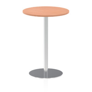Italia Round Poseur Table Silver Leg - Image 19