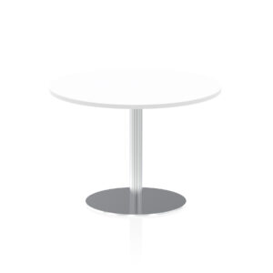 Italia Round Poseur Table Silver Leg - Image 27