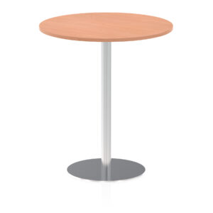Italia Round Poseur Table Silver Leg - Image 31