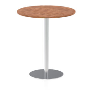 Italia Round Poseur Table Silver Leg - Image 32