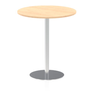 Italia Round Poseur Table Silver Leg - Image 34