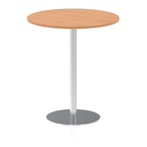 Italia Round Poseur Table Silver Leg - Image 35