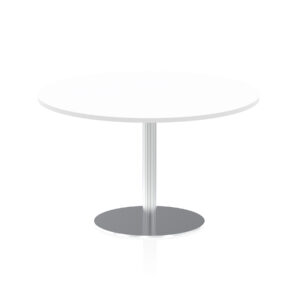 Italia Round Poseur Table Silver Leg - Image 39
