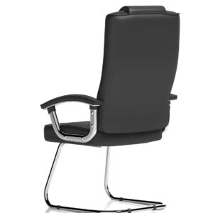 Moore Deluxe High Back Black Cantilever Visitor Chair with Arms - Image 5