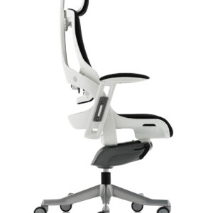 Zure High Back White Shell Executive Office Chair with Arms - Image 29