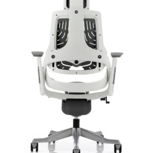 Zure High Back White Shell Executive Office Chair with Arms - Image 41