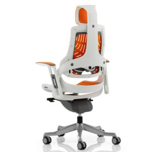 Zure High Back White Shell Executive Office Chair with Arms - Image 46