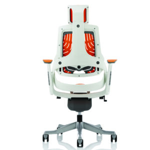 Zure High Back White Shell Executive Office Chair with Arms - Image 47